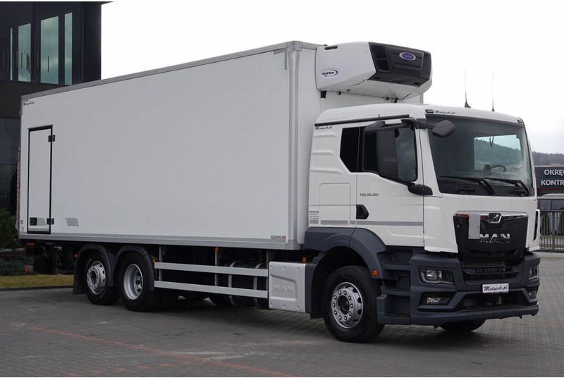MAN TGS 26.360 / 6x2 / CHŁODNIA -8,2 M / AGREGAT CARRIER SUPRA 850 / - Camión frigorífico: foto 1 MAN TGS 26.360 / 6x2 / CHŁODNIA -8,2 M / AGREGAT CARRIER SUPRA 850 / - Camión frigorífico: foto 1