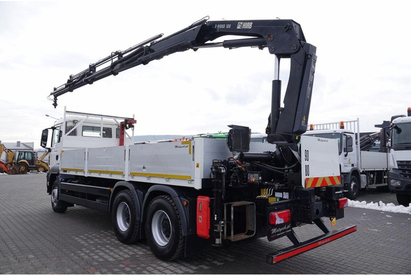 MAN TGS 26.400 / 6x4 / SKRZYNIOWY - 6,5M / HDS HIAB 188 4xwysów 13 M - Camión caja abierta, Camión grúa: foto 2 MAN TGS 26.400 / 6x4 / SKRZYNIOWY - 6,5M / HDS HIAB 188 4xwysów 13 M - Camión caja abierta, Camión grúa: foto 2