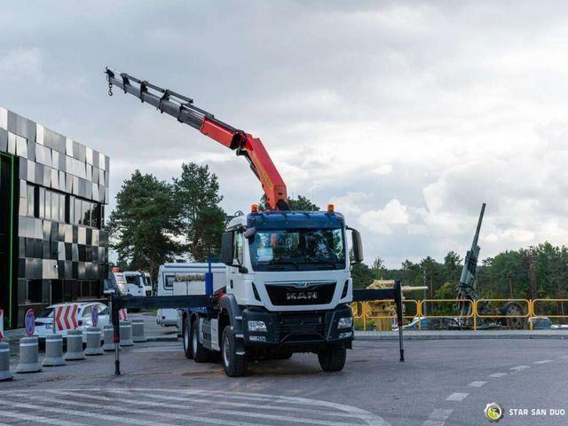 MAN TGS 26.400 6x6 PALFINGER PK 33002 EH Crane Kran - Camión caja abierta, Camión grúa: foto 3 MAN TGS 26.400 6x6 PALFINGER PK 33002 EH Crane Kran - Camión caja abierta, Camión grúa: foto 3