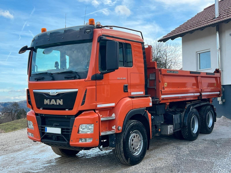 MAN TGS 26.480 6x4 Meiller three sided b Tipper - Camión volquete: foto 1 MAN TGS 26.480 6x4 Meiller three sided b Tipper - Camión volquete: foto 1