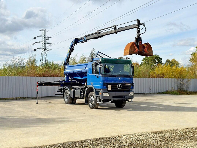 Mercedes-Benz ACTROS 1841 * PK 10501 + FUNK * TOP * 4x4 - Camión volquete, Camión grúa: foto 4 Mercedes-Benz ACTROS 1841 * PK 10501 + FUNK * TOP * 4x4 - Camión volquete, Camión grúa: foto 4