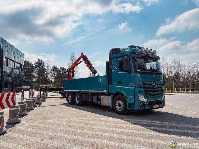 Mercedes-Benz ACTROS 2545 6x2 Palfinger PK 16001 HDS Crane - Camión caja abierta, Camión grúa: foto 3 Mercedes-Benz ACTROS 2545 6x2 Palfinger PK 16001 HDS Crane - Camión caja abierta, Camión grúa: foto 3
