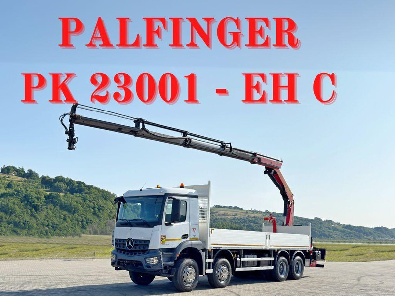 Mercedes-Benz ACTROS 3240 * PK 23001 - EH C+ FUNK / 8x4 * TOP - Camión caja abierta, Camión grúa: foto 1 Mercedes-Benz ACTROS 3240 * PK 23001 - EH C+ FUNK / 8x4 * TOP - Camión caja abierta, Camión grúa: foto 1