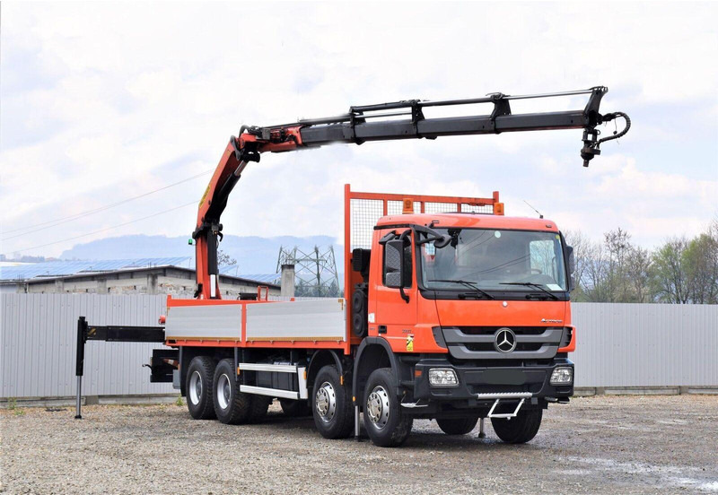 Mercedes-Benz ACTROS 3241 - Camión caja abierta, Camión grúa: foto 1 Mercedes-Benz ACTROS 3241 - Camión caja abierta, Camión grúa: foto 1
