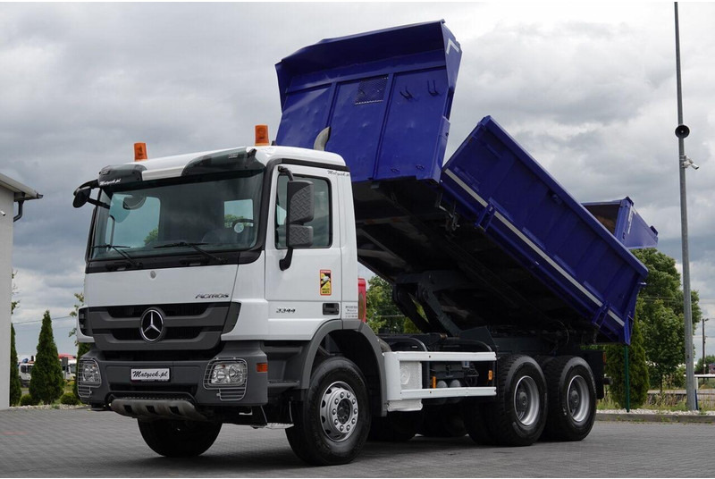 Mercedes-Benz ACTROS 3344 / 6x4 / WYWROTKA 2 STR / BORDMATIC / HYDROBURTA / HY - Camión volquete: foto 1 Mercedes-Benz ACTROS 3344 / 6x4 / WYWROTKA 2 STR / BORDMATIC / HYDROBURTA / HY - Camión volquete: foto 1