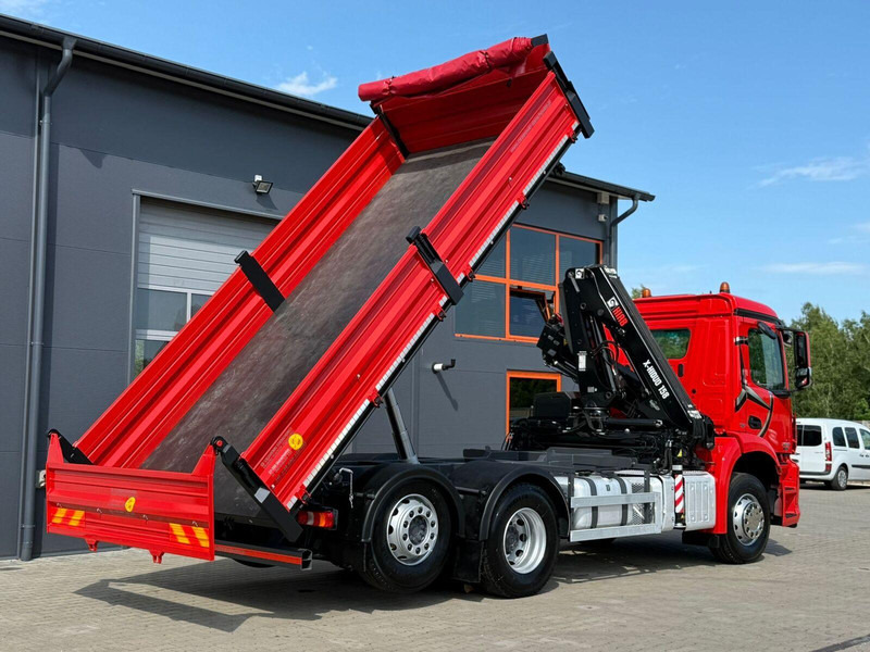 Mercedes-Benz AROCS 2532 // E6 // wywrotka 3-Stronna + HIAB HIDUO 158 B-2 // 6 - Camión volquete, Camión grúa: foto 3 Mercedes-Benz AROCS 2532 // E6 // wywrotka 3-Stronna + HIAB HIDUO 158 B-2 // 6 - Camión volquete, Camión grúa: foto 3