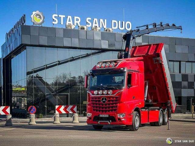 Mercedes-Benz AROCS 3358L 6x4 HIAB 192X-HIPRO E-6 Crane Kippe - Camión volquete, Camión grúa: foto 1 Mercedes-Benz AROCS 3358L 6x4 HIAB 192X-HIPRO E-6 Crane Kippe - Camión volquete, Camión grúa: foto 1