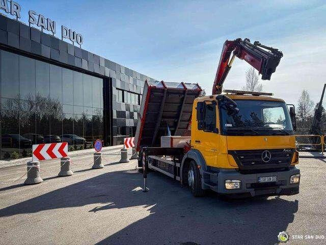 Mercedes-Benz AXOR 1824 4x2 HMF 975 HDS Crane Rotator Kipper - Camión volquete, Camión grúa: foto 2 Mercedes-Benz AXOR 1824 4x2 HMF 975 HDS Crane Rotator Kipper - Camión volquete, Camión grúa: foto 2