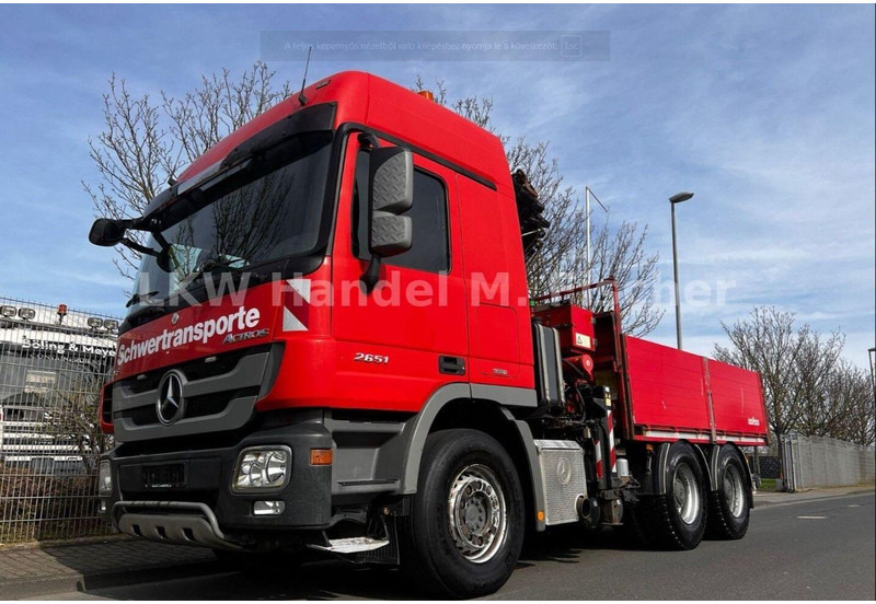 Mercedes-Benz Actros 2651 6x4 Crane Atlas190.2 - Camión caja abierta, Camión grúa: foto 1 Mercedes-Benz Actros 2651 6x4 Crane Atlas190.2 - Camión caja abierta, Camión grúa: foto 1