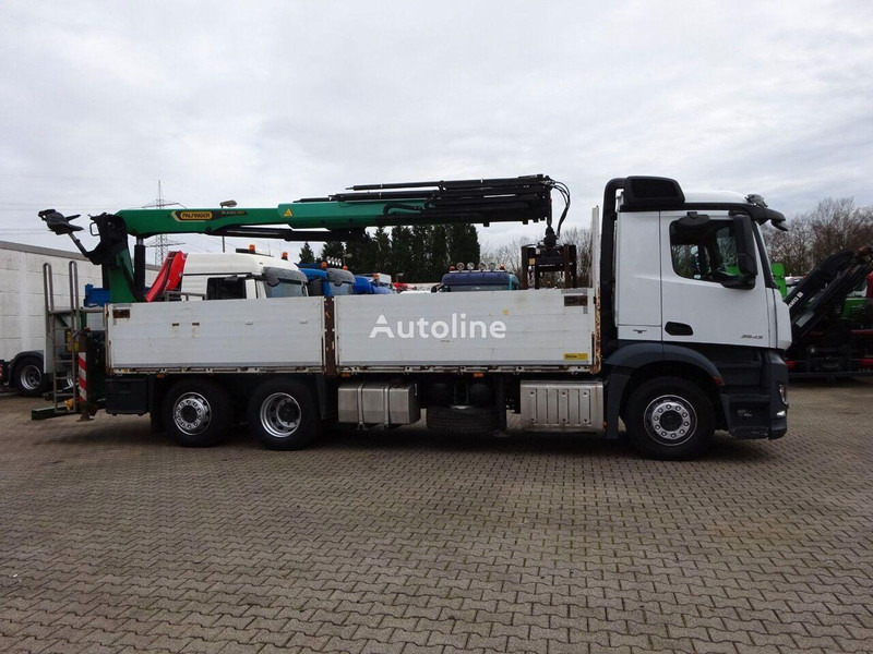 Mercedes-Benz Antos 2543 - Flatbed+crane 6x2 - Camión caja abierta, Camión grúa: foto 3 Mercedes-Benz Antos 2543 - Flatbed+crane 6x2 - Camión caja abierta, Camión grúa: foto 3