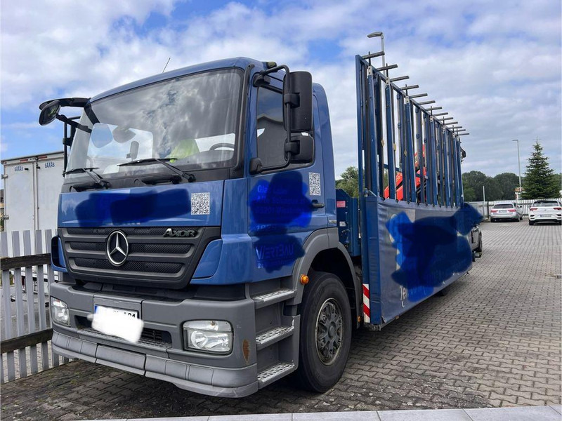 Mercedes-Benz Axor 1829 Palfinger hátsó daru PK 12002 klíma - Camión caja abierta, Camión grúa: foto 1 Mercedes-Benz Axor 1829 Palfinger hátsó daru PK 12002 klíma - Camión caja abierta, Camión grúa: foto 1