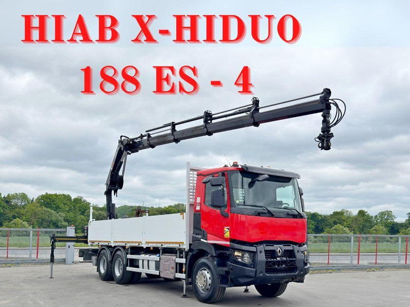 Renault C 400 *HIAB X - HIDUO 188 ES - 4 + FUNK * 6x4 - Camión caja abierta, Camión grúa: foto 1 Renault C 400 *HIAB X - HIDUO 188 ES - 4 + FUNK * 6x4 - Camión caja abierta, Camión grúa: foto 1