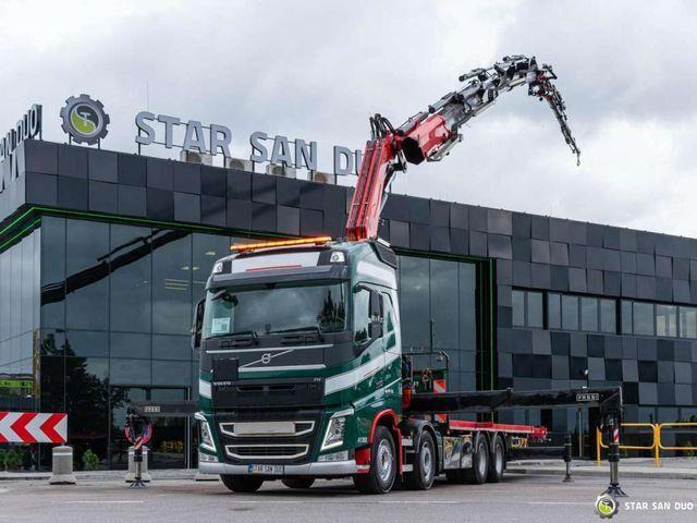 Volvo FH 510 8x4 FASSI F820 RA2.26 Fly Jib Crane Kran - Camión caja abierta, Camión grúa: foto 1 Volvo FH 510 8x4 FASSI F820 RA2.26 Fly Jib Crane Kran - Camión caja abierta, Camión grúa: foto 1