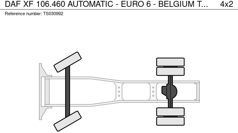 Cabeza tractora DAF XF 106.460 AUTOMATIC - EURO 6 - BELGIUM TOP TRUCK - NEW APK/TUV - NEW TACHO: foto 14 Cabeza tractora DAF XF 106.460 AUTOMATIC - EURO 6 - BELGIUM TOP TRUCK - NEW APK/TUV - NEW TACHO: foto 14