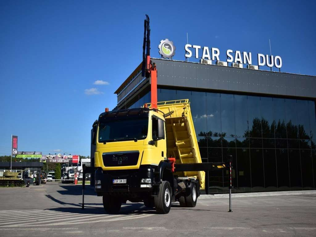 MAN TGA 18.480 4x4 PALFINGER PK 16502 Crane Kipper MAN TGA 18.480 4x4 PALFINGER PK 16502 Crane Kipper - Camión grúa, Camión volquete: foto 5 MAN TGA 18.480 4x4 PALFINGER PK 16502 Crane Kipper MAN TGA 18.480 4x4 PALFINGER PK 16502 Crane Kipper - Camión grúa, Camión volquete: foto 5