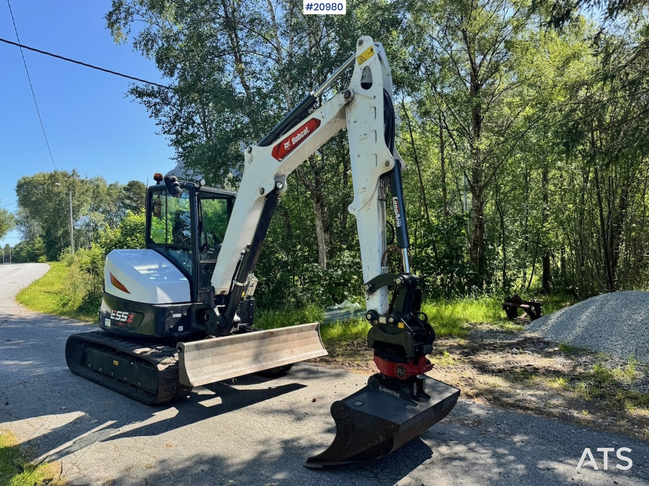 Bobcat E55Z Minigraver m/ Rototilt og 2 skuffer. 230 timer! - Miniexcavadora: foto 4 Bobcat E55Z Minigraver m/ Rototilt og 2 skuffer. 230 timer! - Miniexcavadora: foto 4