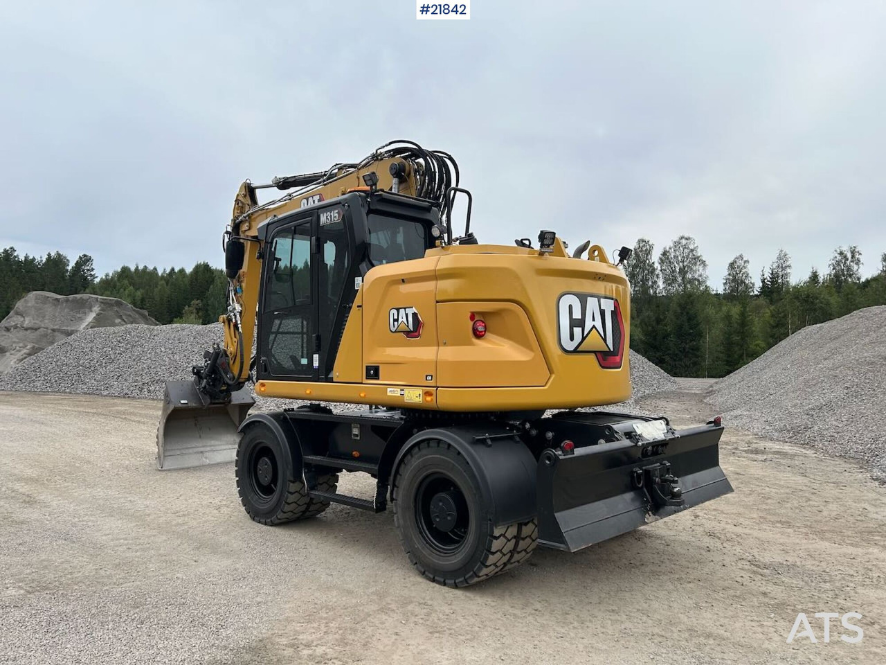 Excavadora CAT M315 hjulgraver m/ tilt og skuffe: foto 9