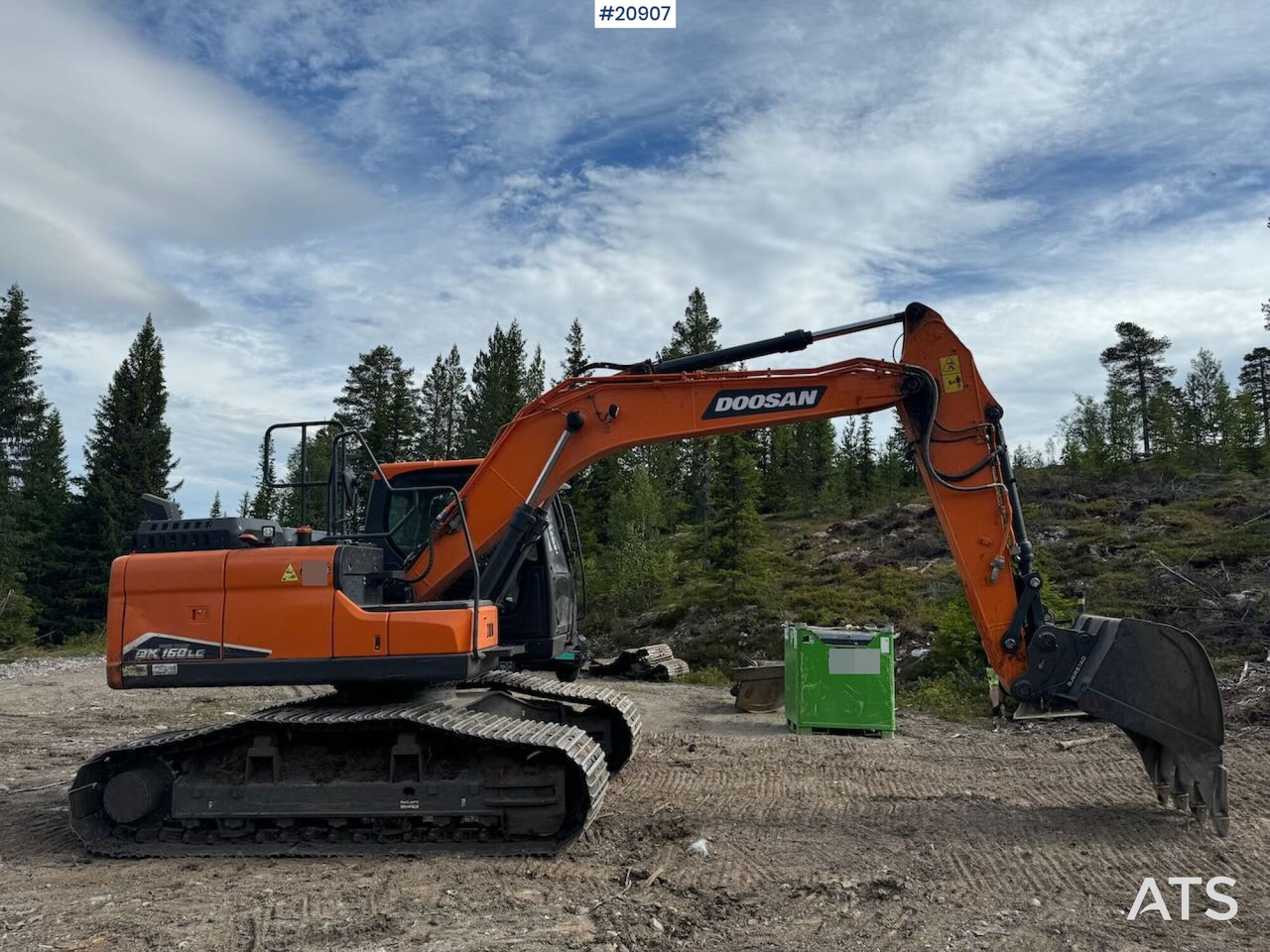 Doosan DX160LC Beltegraver – Rotortilt og 2 skuffer - Excavadora de cadenas: foto 5 Doosan DX160LC Beltegraver – Rotortilt og 2 skuffer - Excavadora de cadenas: foto 5