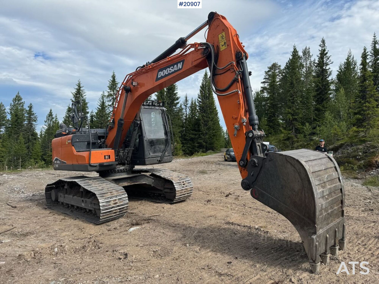 Doosan DX160LC Beltegraver – Rotortilt og 2 skuffer - Excavadora de cadenas: foto 4 Doosan DX160LC Beltegraver – Rotortilt og 2 skuffer - Excavadora de cadenas: foto 4