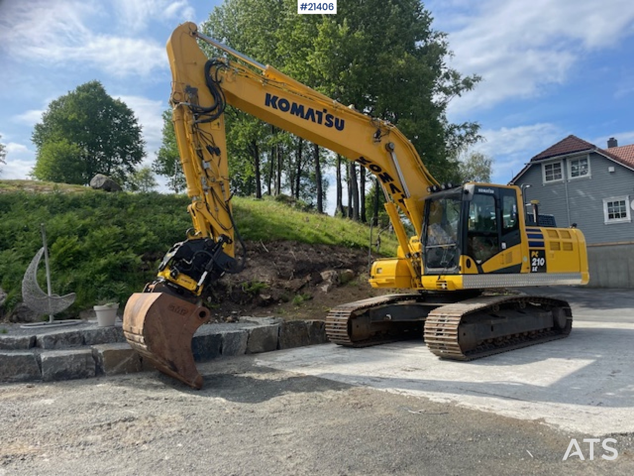 Komatsu PC210LC-11 m/Graveskuffe, pusseskuffe, rototilt og Leica gps - Excavadora de cadenas: foto 3 Komatsu PC210LC-11 m/Graveskuffe, pusseskuffe, rototilt og Leica gps - Excavadora de cadenas: foto 3