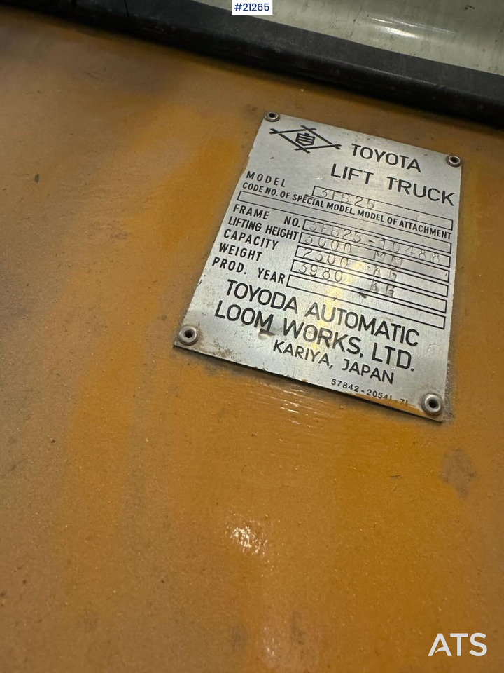 Carretilla elevadora eléctrica Toyota 3FB25: foto 20 Carretilla elevadora eléctrica Toyota 3FB25: foto 20