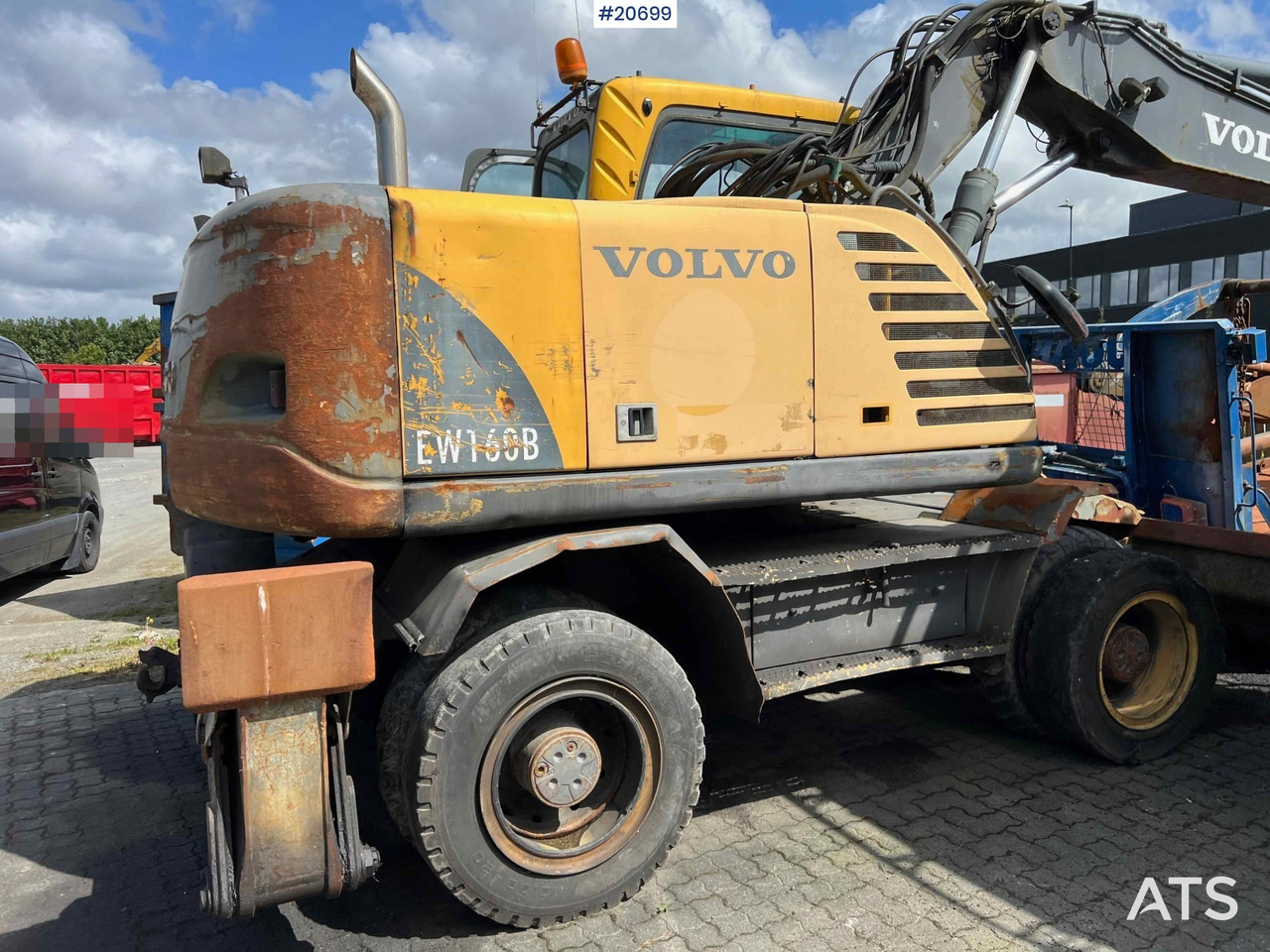 Leasing de Volvo EW160B hjulmaskin m/ støtte bein og skjær Volvo EW160B hjulmaskin m/ støtte bein og skjær: foto 10