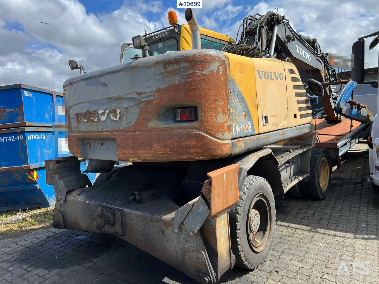 Leasing de Volvo EW160B hjulmaskin m/ støtte bein og skjær Volvo EW160B hjulmaskin m/ støtte bein og skjær: foto 8