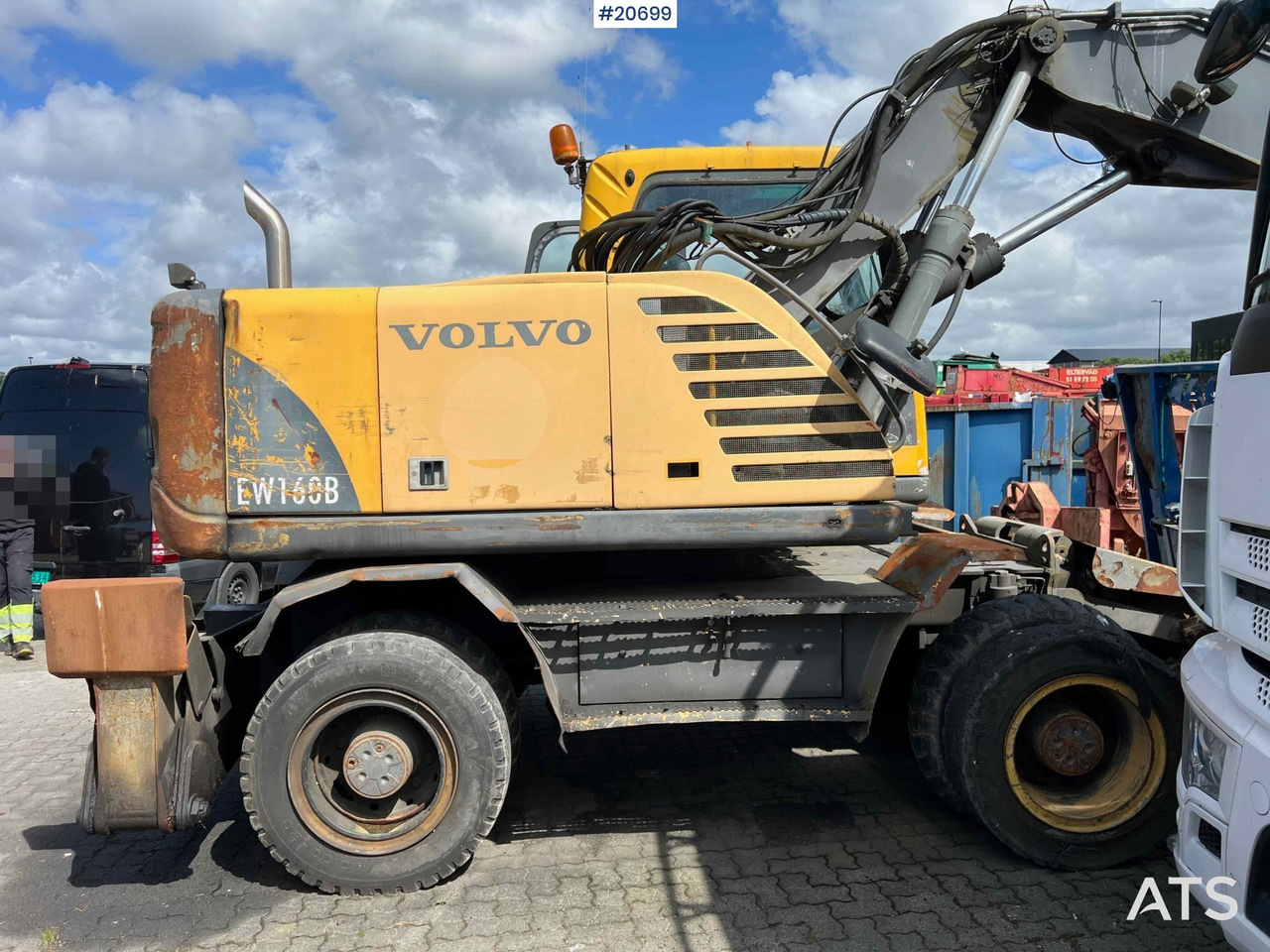 Leasing de Volvo EW160B hjulmaskin m/ støtte bein og skjær Volvo EW160B hjulmaskin m/ støtte bein og skjær: foto 11