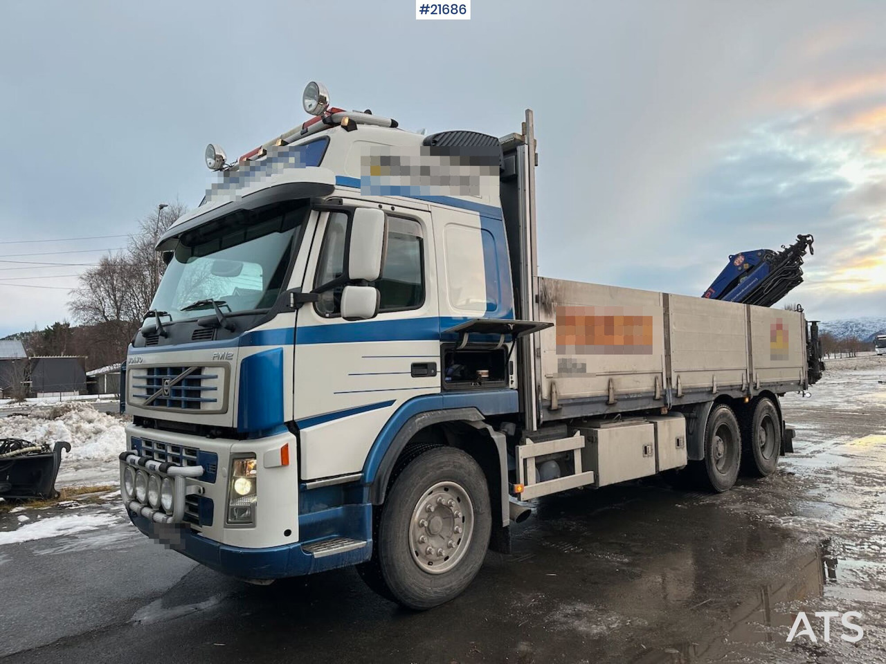 Volvo FM12 Globetrotter 6x4 kranbil m/ bak montert 18 t/m kran og vinsj. SE VIDEO - Camión grúa: foto 2 Volvo FM12 Globetrotter 6x4 kranbil m/ bak montert 18 t/m kran og vinsj. SE VIDEO - Camión grúa: foto 2