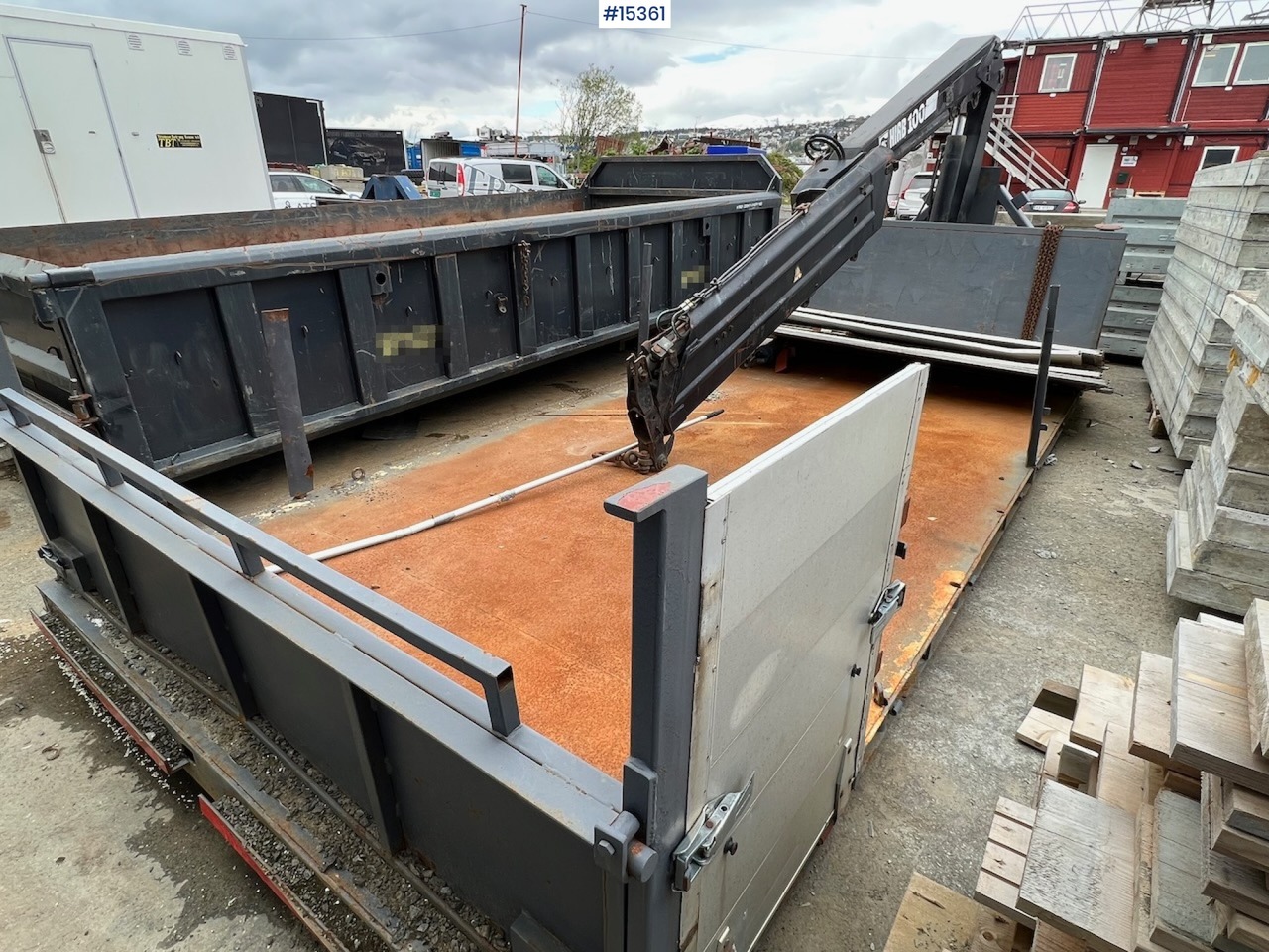 Krokløftkasse m/ HIAB kran - Contenedor de gancho: foto 3 Krokløftkasse m/ HIAB kran - Contenedor de gancho: foto 3