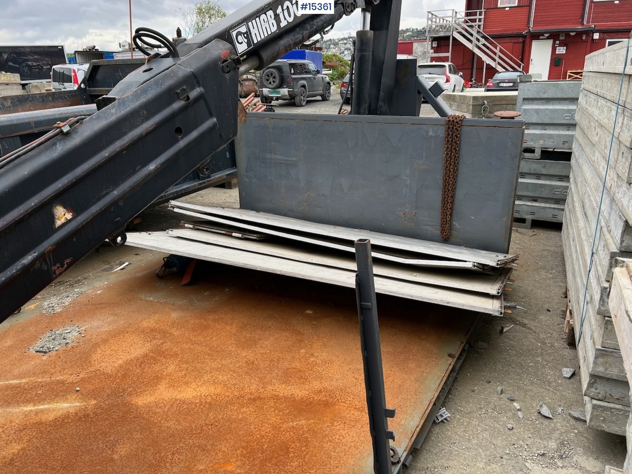 Krokløftkasse m/ HIAB kran - Contenedor de gancho: foto 4 Krokløftkasse m/ HIAB kran - Contenedor de gancho: foto 4
