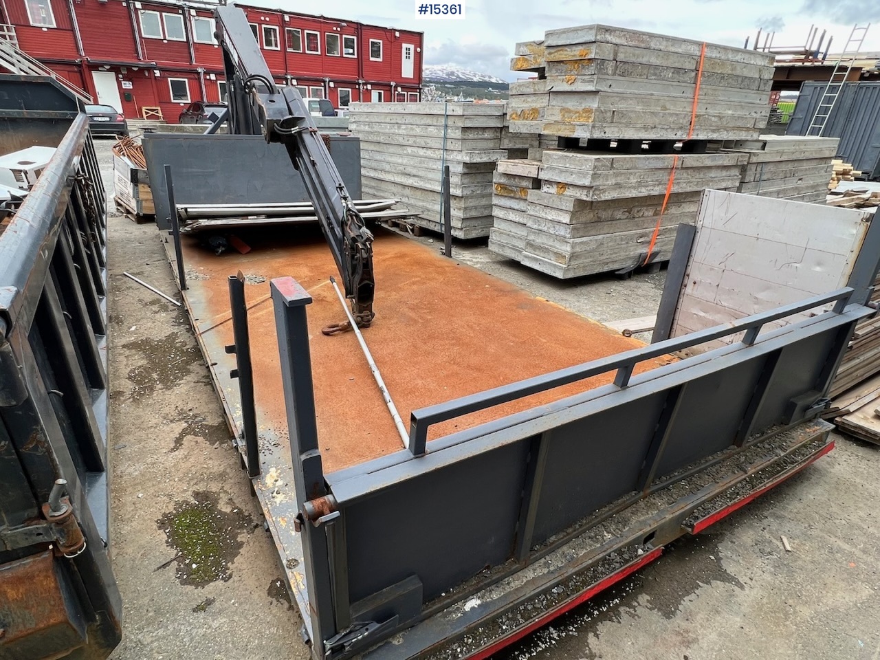Krokløftkasse m/ HIAB kran - Contenedor de gancho: foto 2 Krokløftkasse m/ HIAB kran - Contenedor de gancho: foto 2