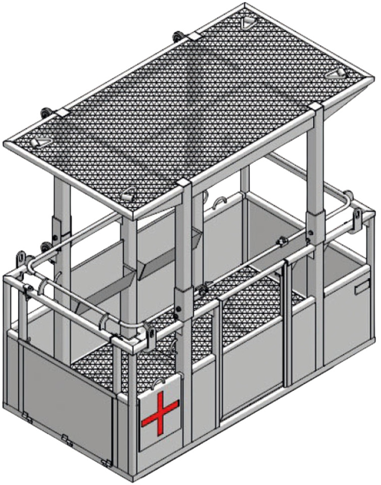 Suspended iron man basket for tower cranes CPTT-4H-F - Implemento para Grúa para camión: foto 1 Suspended iron man basket for tower cranes CPTT-4H-F - Implemento para Grúa para camión: foto 1