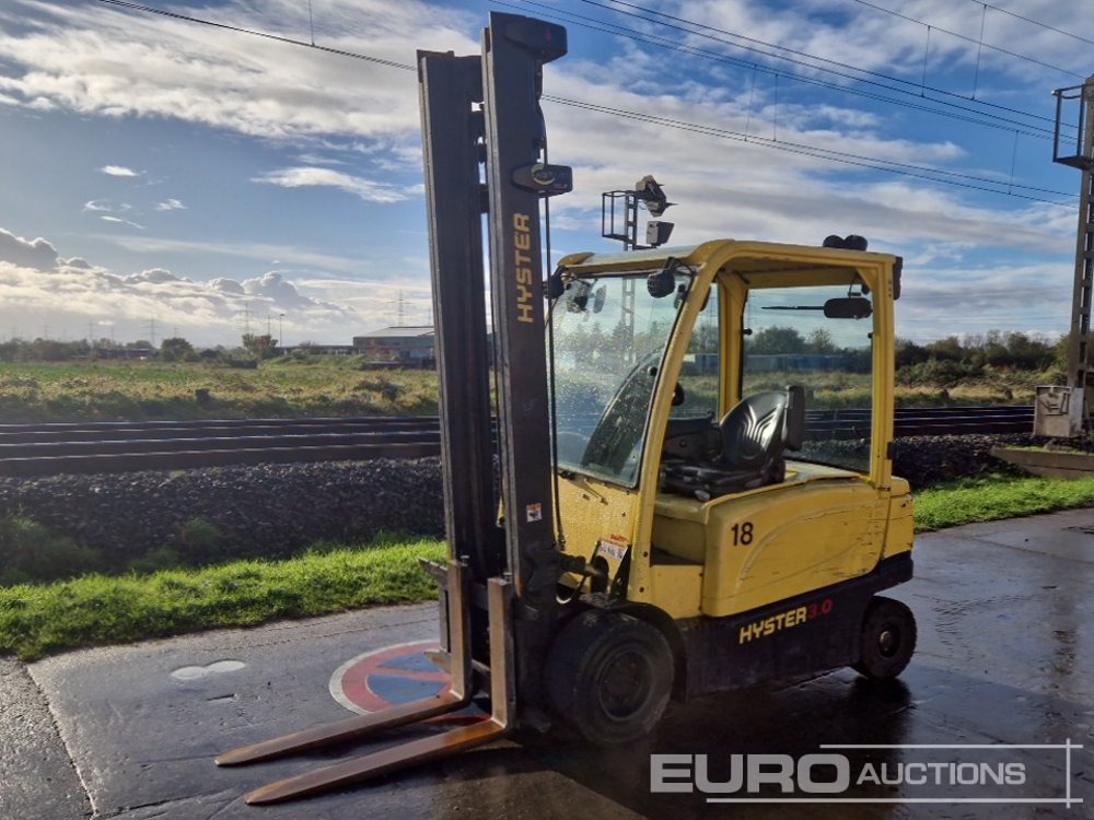 2016 Hyster J3.0XN 3 Ton Electric Forklift, 2 Stage Mast, Forks, - Carretilla elevadora eléctrica: foto 1 2016 Hyster J3.0XN 3 Ton Electric Forklift, 2 Stage Mast, Forks, - Carretilla elevadora eléctrica: foto 1