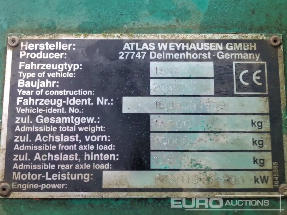 Excavadora de ruedas Atlas 1504M: foto 38 Excavadora de ruedas Atlas 1504M: foto 38