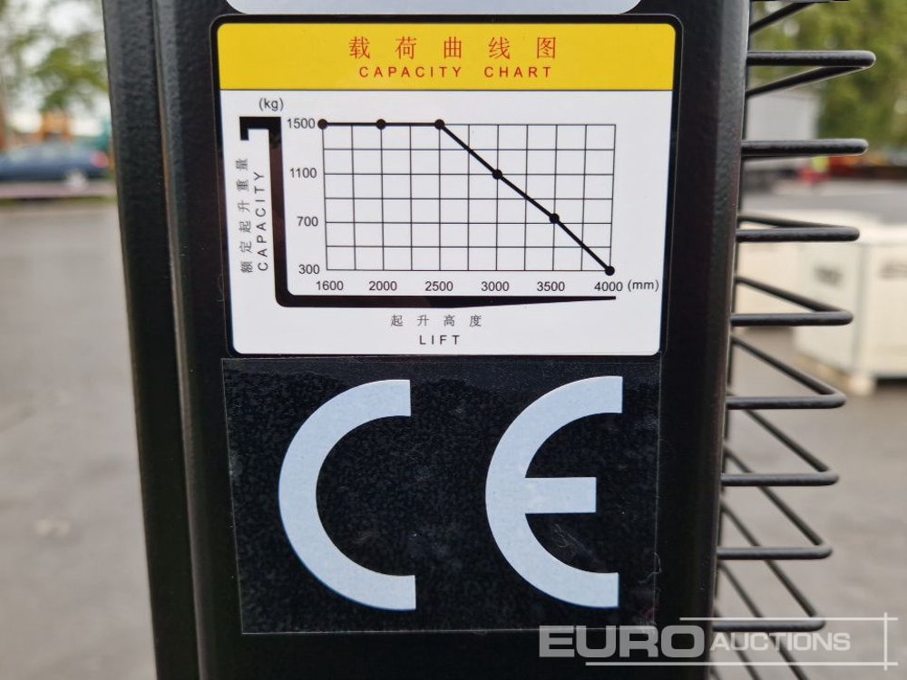 Equipo de manutención Unused 1500kg Walk Behind Electric Pallet Truck: foto 10