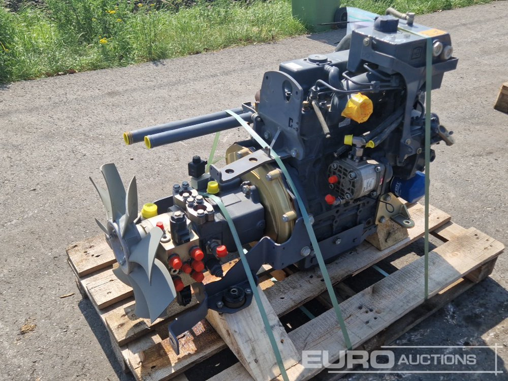 Kubota Engine with Hydraulic Pump to suit Hamm HD10VV - Motor: foto 1 Kubota Engine with Hydraulic Pump to suit Hamm HD10VV - Motor: foto 1