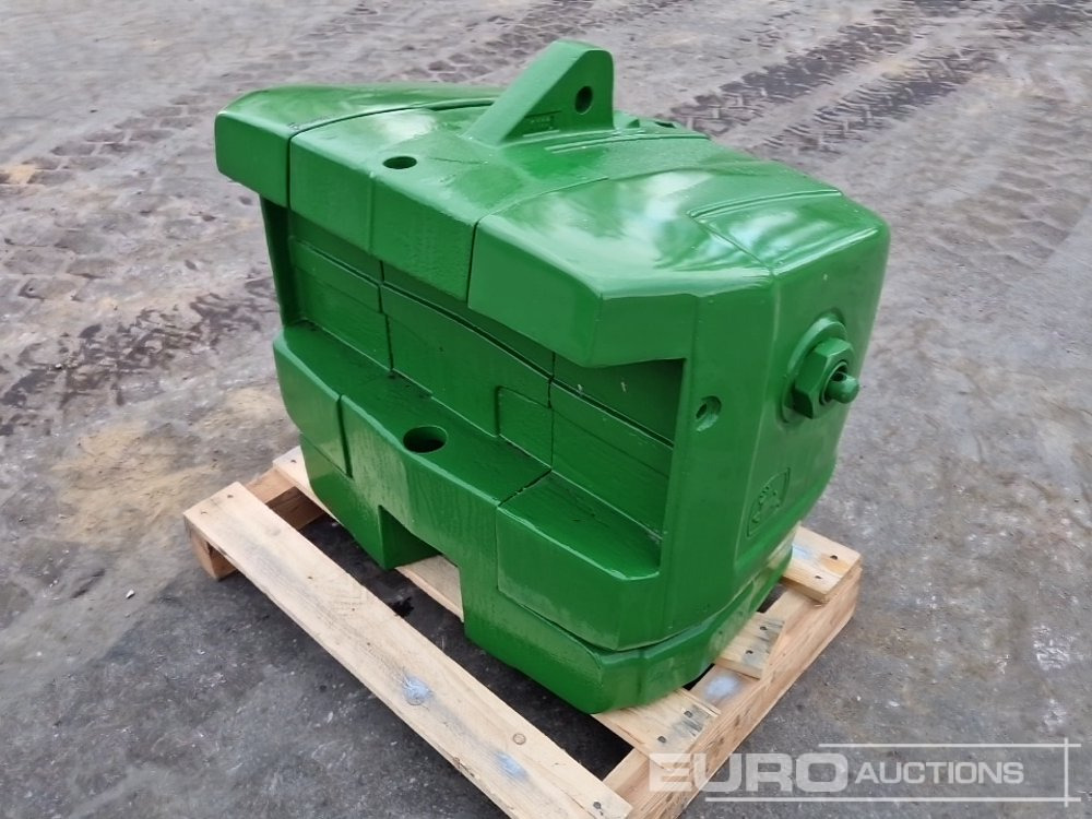 Unused 2025 John Deere 900kg Front Weights to suit John Deere Tractors, Metal Case with Towing Eye (Green) - Maquinaria agrícola: foto 3 Unused 2025 John Deere 900kg Front Weights to suit John Deere Tractors, Metal Case with Towing Eye (Green) - Maquinaria agrícola: foto 3