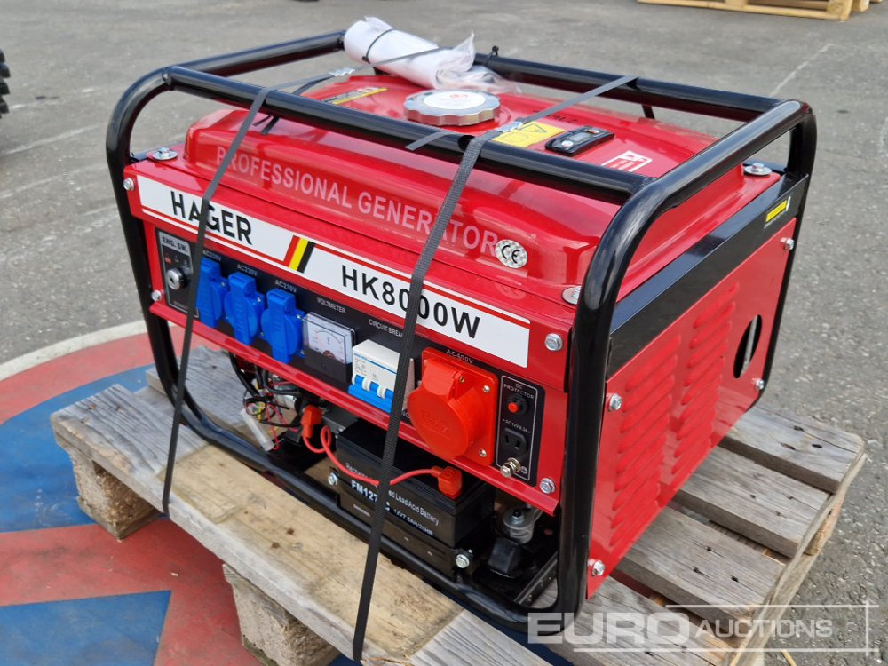 Unused Hager HK8000W - Generador industriale: foto 1 Unused Hager HK8000W - Generador industriale: foto 1