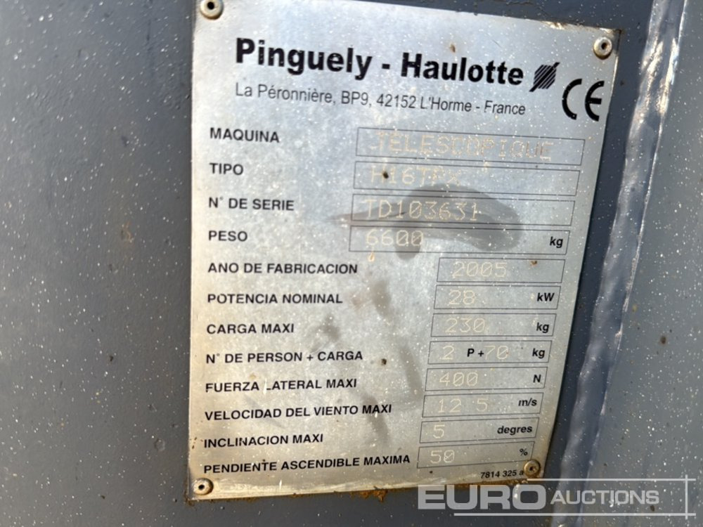 Plataforma elevadora Haulotte H16TPX: foto 35