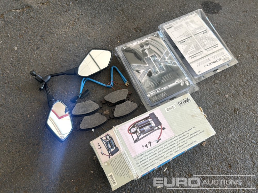 Set of Foot Pump, Brake Pads, Adjusting Taper Bolts (2 of), Motorbike Mirror - Equipo de construcción: foto 3 Set of Foot Pump, Brake Pads, Adjusting Taper Bolts (2 of), Motorbike Mirror - Equipo de construcción: foto 3