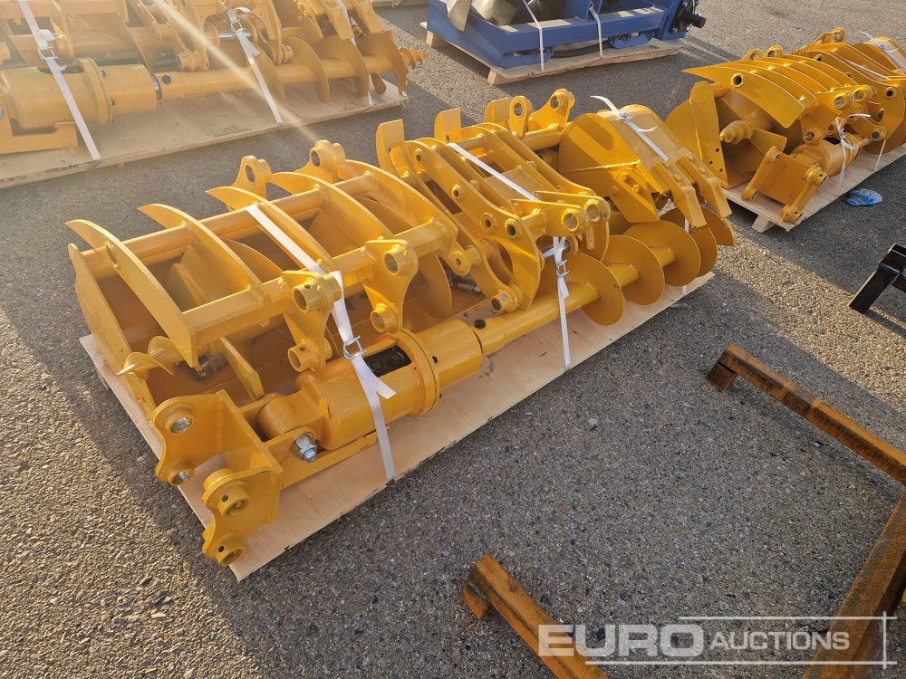 Unused 2025 Captok Qty (8 of) Rake, Ripper, Graber, 12" Auger, 16" Auger, 8" Narrow Bucket, 24" Bucket, 32" Bucket to suit CAT 301 Excavator - Cazo: foto 4 Unused 2025 Captok Qty (8 of) Rake, Ripper, Graber, 12" Auger, 16" Auger, 8" Narrow Bucket, 24" Bucket, 32" Bucket to suit CAT 301 Excavator - Cazo: foto 4