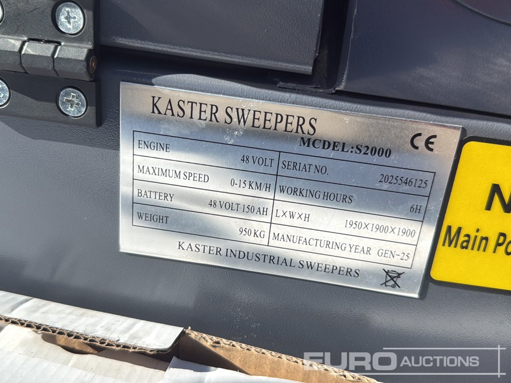 Barredora vial Unused 2025 Kaster S.2000: foto 21 Barredora vial Unused 2025 Kaster S.2000: foto 21