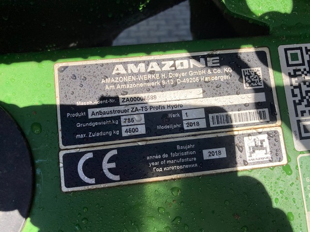 Amazone Amazone TS 4200 hydro - Pulverizador: foto 2 Amazone Amazone TS 4200 hydro - Pulverizador: foto 2