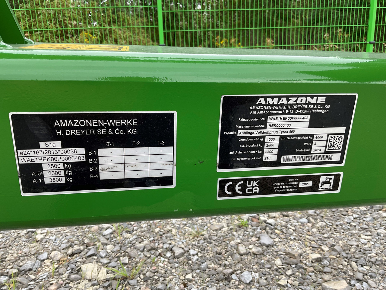 Amazone Tyrok 400 OL V 7 1 100 - Arado: foto 2 Amazone Tyrok 400 OL V 7 1 100 - Arado: foto 2