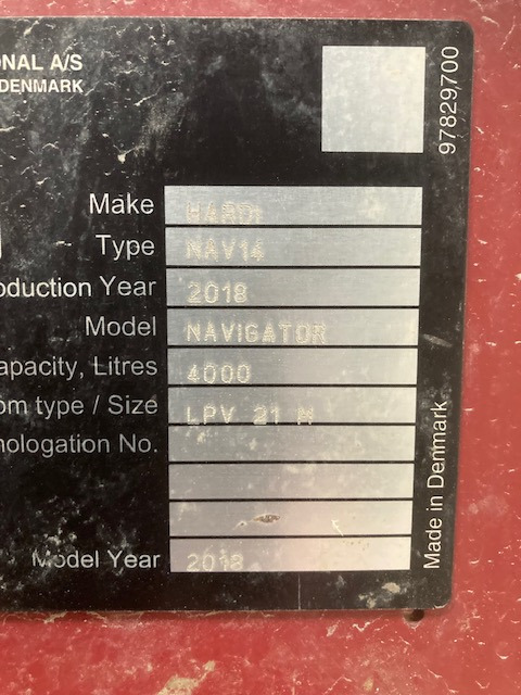 Hardi Navigator 4000 - Pulverizador: foto 2 Hardi Navigator 4000 - Pulverizador: foto 2