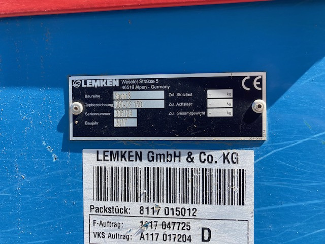 Lemken Saphir 8 - Sembradora: foto 3 Lemken Saphir 8 - Sembradora: foto 3