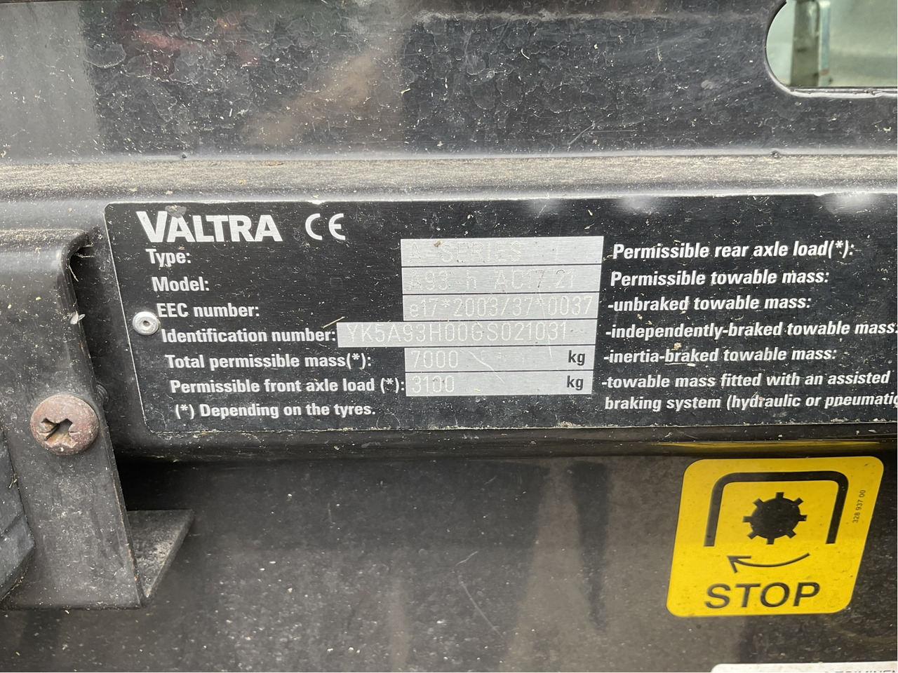 Valtra A 93 - Tractor: foto 2 Valtra A 93 - Tractor: foto 2