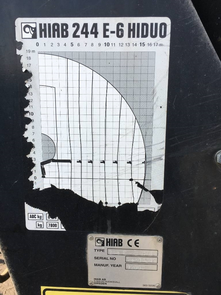 Hiab XS 244 E-6 HiDuo - Grúa para camión para Camión: foto 3 Hiab XS 244 E-6 HiDuo - Grúa para camión para Camión: foto 3