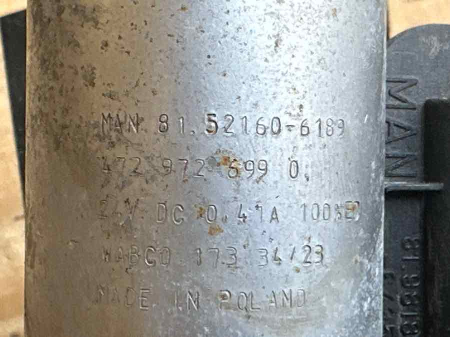 MAN MAGNET VALVE 81.52160-6189 - Válvula de freno para Camión: foto 3 MAN MAGNET VALVE 81.52160-6189 - Válvula de freno para Camión: foto 3